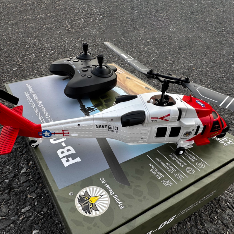 Rc Helicopter Gyro - FB-06 Black Hawk Remote Control Simulation
