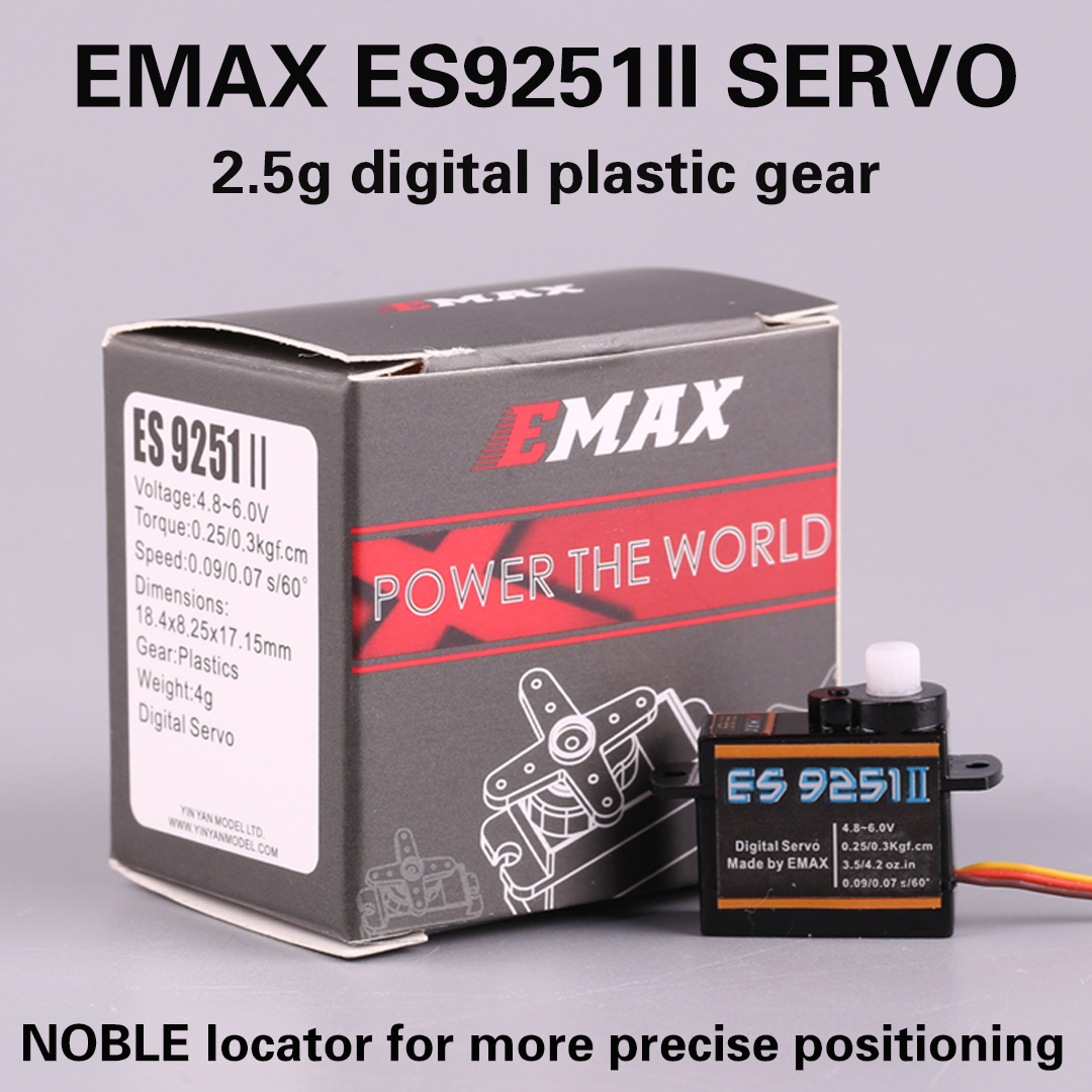 Rc Helicopter Servo - EMAX ES9251II Plastics Digital Servo 3.6g