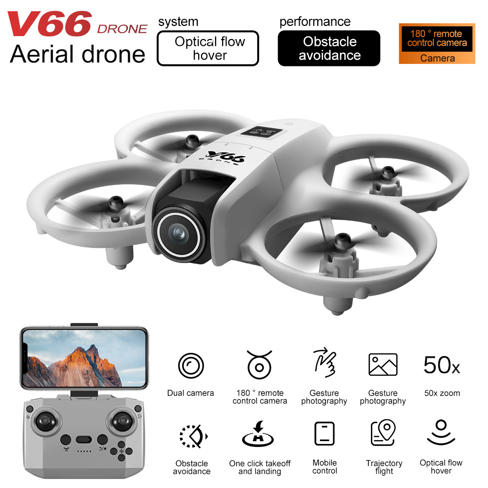 New V66 Mini Drone HD Camera 4 - Rc Helicopter Charger ulasan dan harga