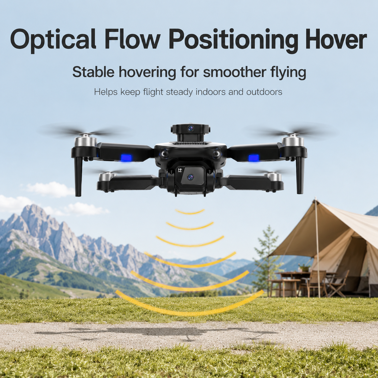 Foldable Portable RC Drone Bru - Rc Helicopter Electric ulasan dan harga