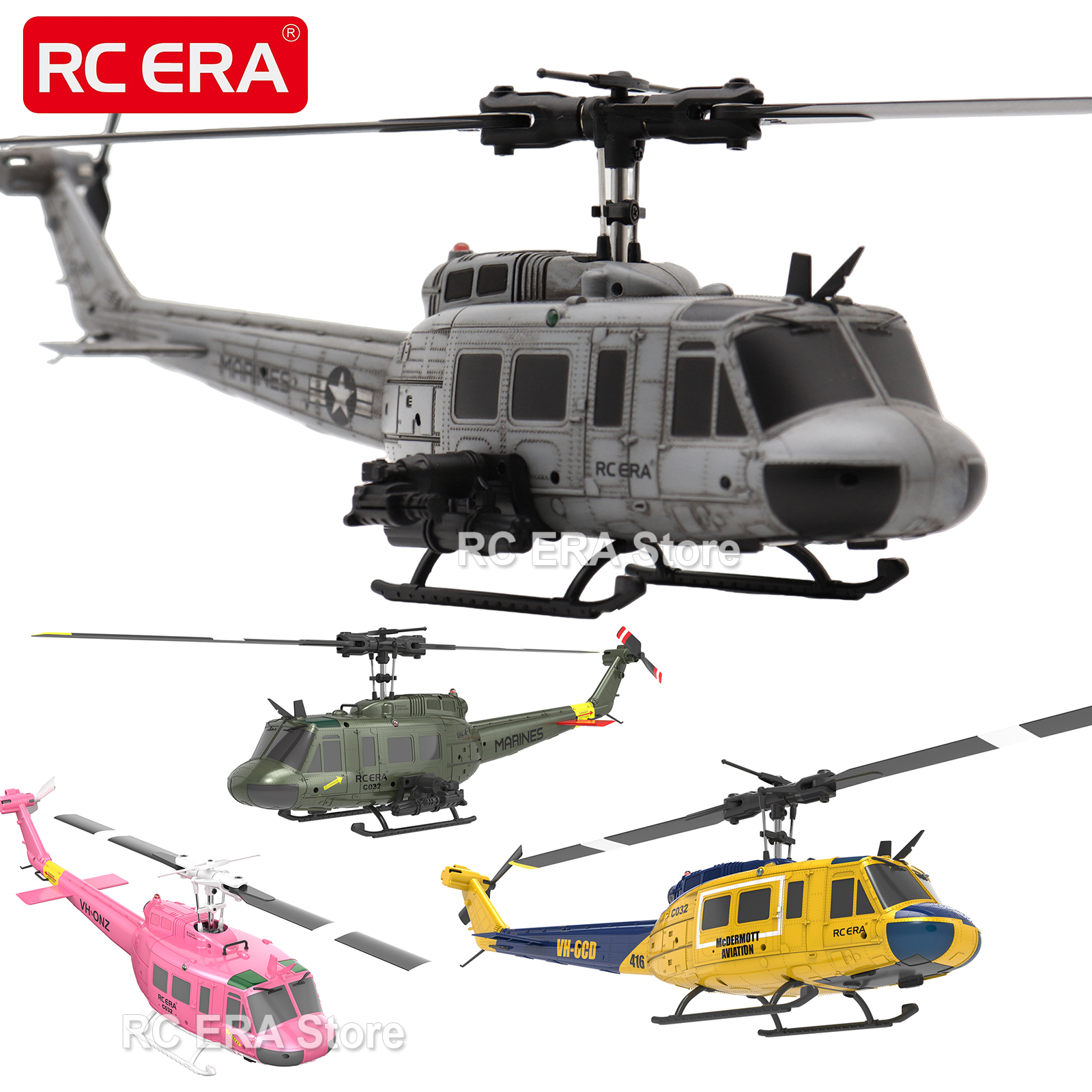 RC ERA C032 UH1 Huey Weathered - Rc Helicopter Nitro ulasan dan harga