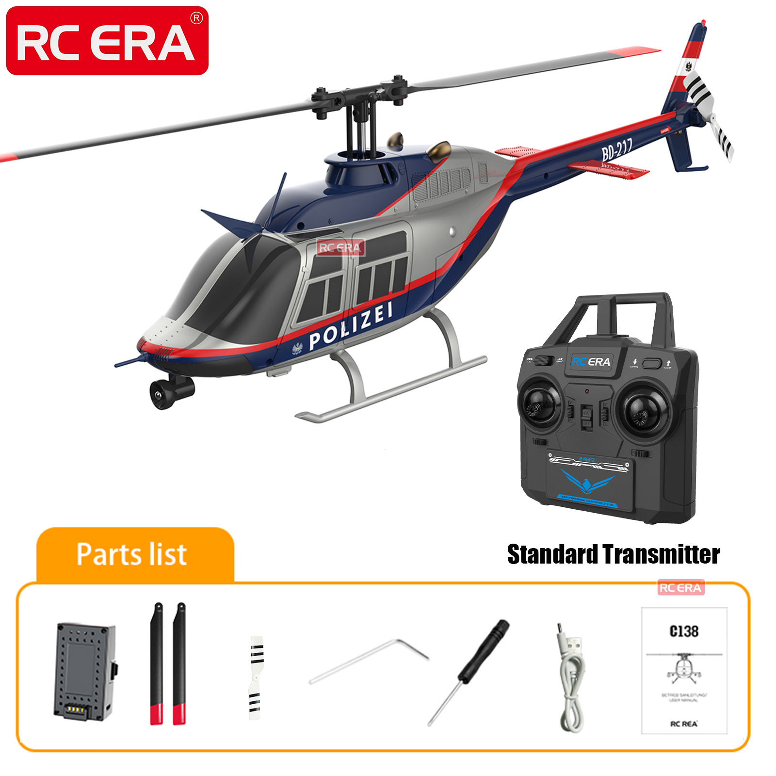 RC ERA C138 BELL 206 Jet Range - Rc Helicopter Large ulasan dan harga