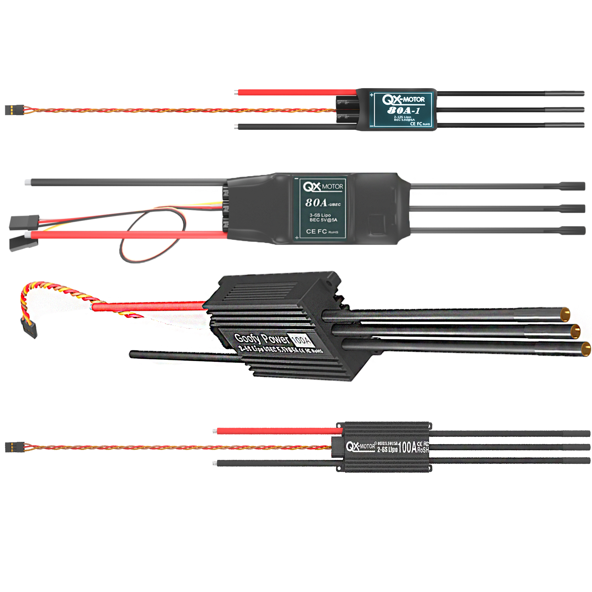 QX-MOTOR Brushless ESC series  - Rc Helicopter Motor ulasan dan harga