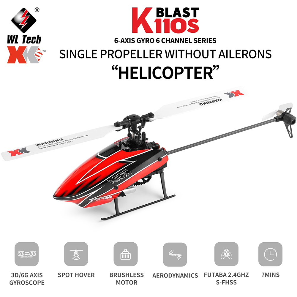 Wltoys XK K110S 6CH 3D 6G Syst - Rc Helicopter Large ulasan dan harga