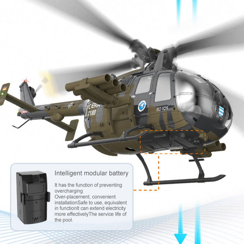 Rcera Rc Helicopter Bo105 C180 - Rc Helicopter Single Rotor ulasan dan harga