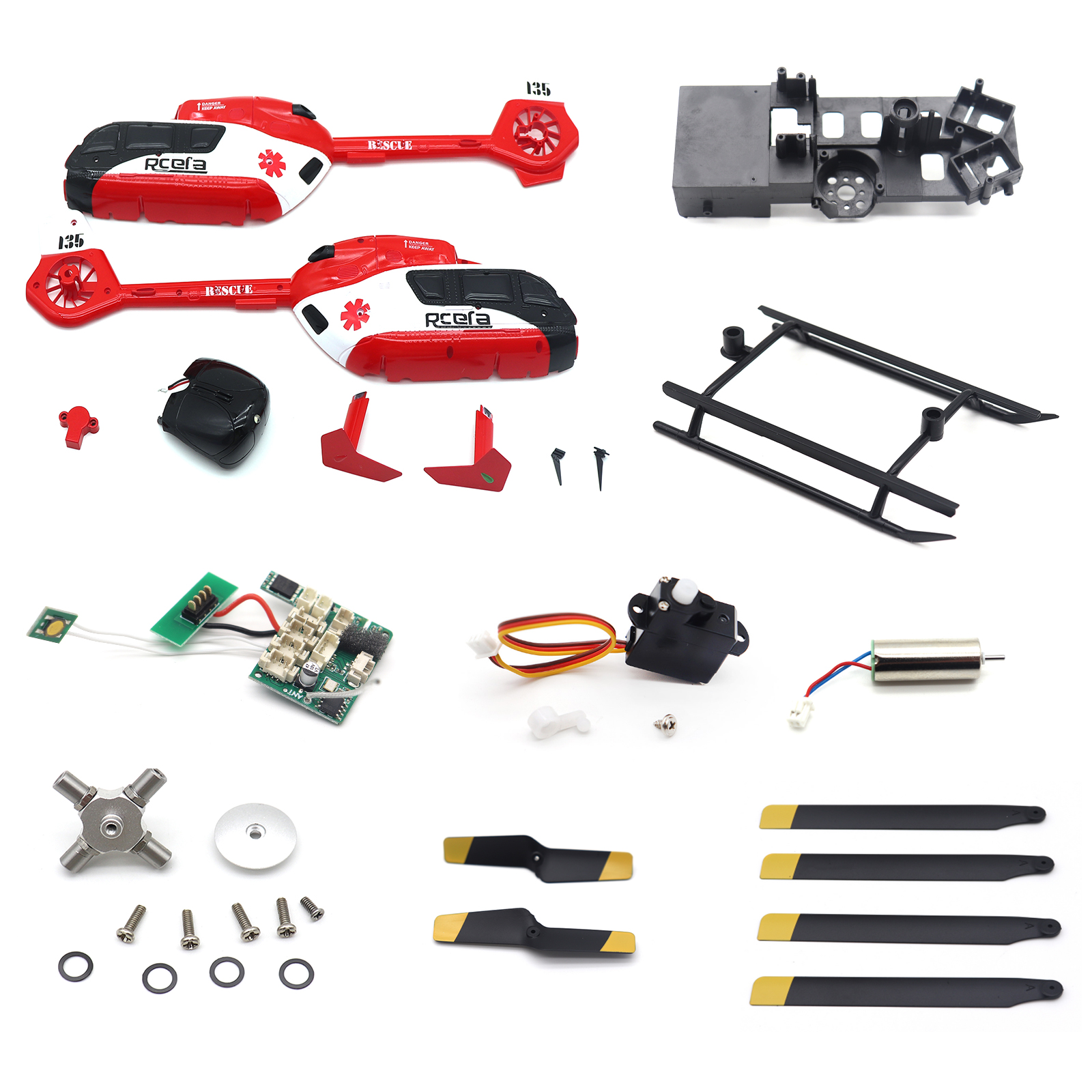 Original Parts for C159 EC-135 - Rc Helicopter Blade ulasan dan harga