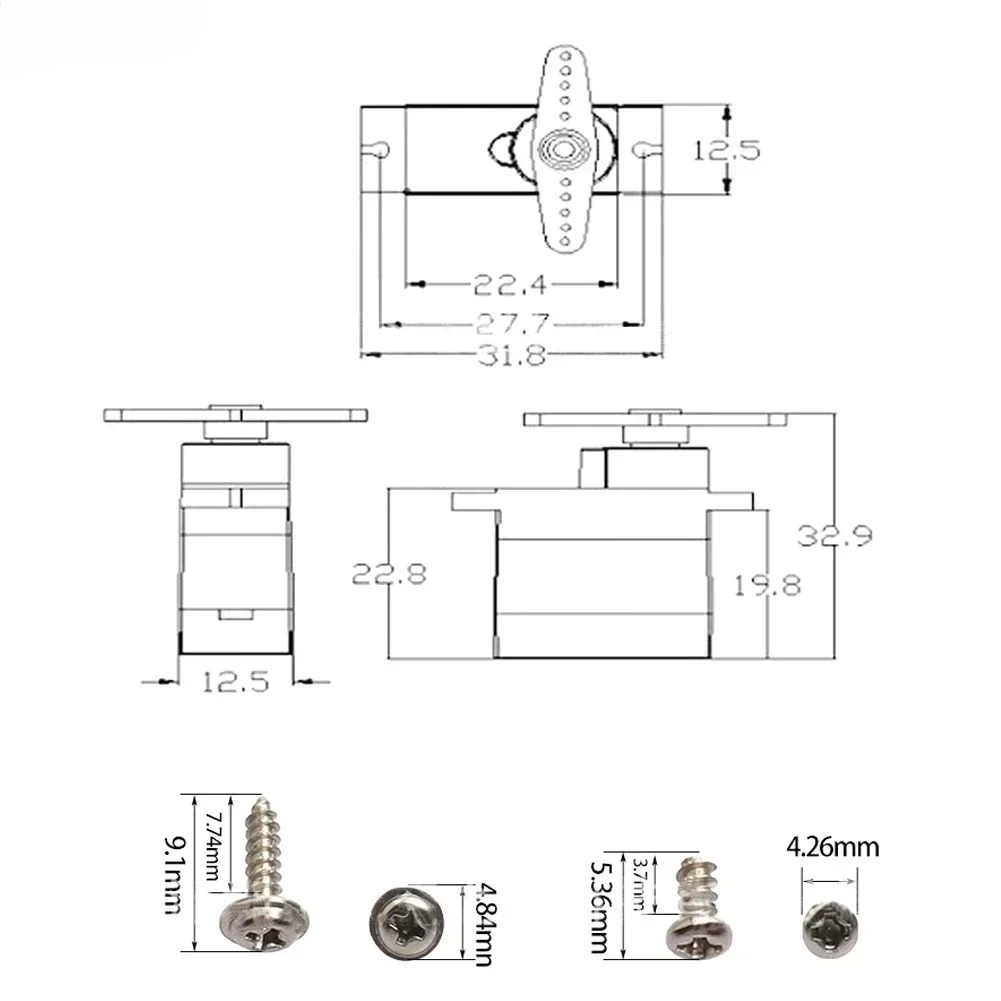 4PCS 9g SG92R Micro Servo Plas - Rc Helicopter Motor ulasan dan harga