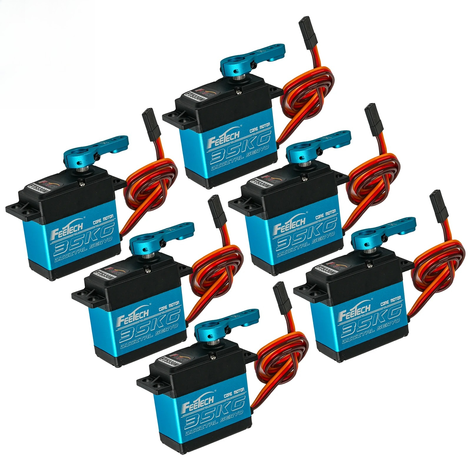 6PCS Feetech FT5330M 7.4V 35KG - Rc Helicopter Servo ulasan dan harga