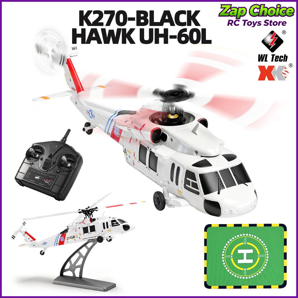 Wltoys K270 Black Hawk UH-60L  - Rc Helicopter Gyro ulasan dan harga