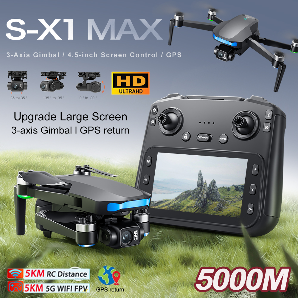 New S-X1 MAX Drone GPS 8K Prof - Rc Helicopter Electric ulasan dan harga