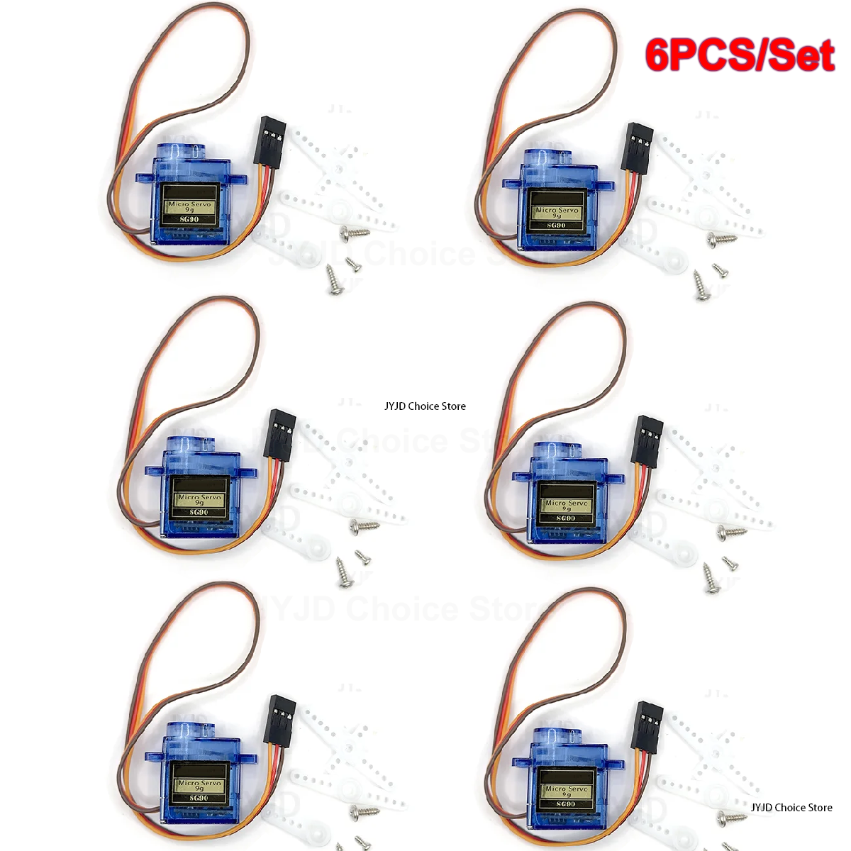 6pcs Sg90 9g Micro Servo Motor - Rc Helicopter Servo ulasan dan harga